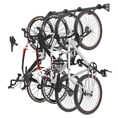 #ad 4 Bike Storage Rack for Garage Heavy Duty Wall Mount Hanger for Home amp; Garag... $90.39