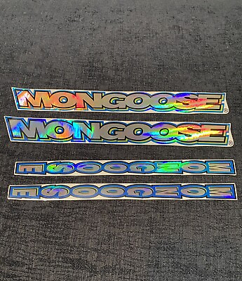 #ad NOS Old School Bmx Mongoose Frame amp; Fork Decal Sticker Set $11.95