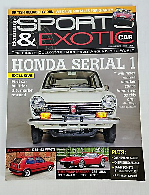 #ad Hemmings Sport and Exotic Car Magazine February 2017 #138 Honda Serial 1 $3.95