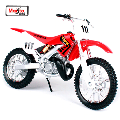 #ad HONDA CR250R Motocross Bike EVO MOTOCROSS Motorbike Model Toy Scale 1:18 GBP 18.49