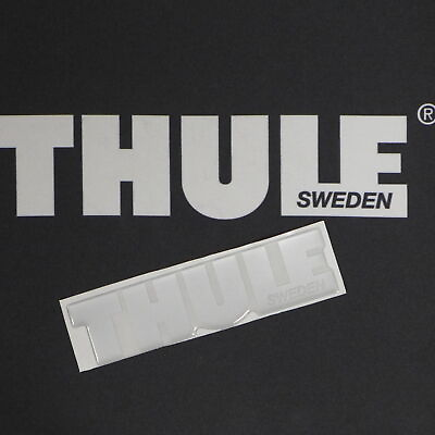 #ad Thule 3D Logo Sticker Aufkleber Schriftzug silber silver 14712 EUR 9.70