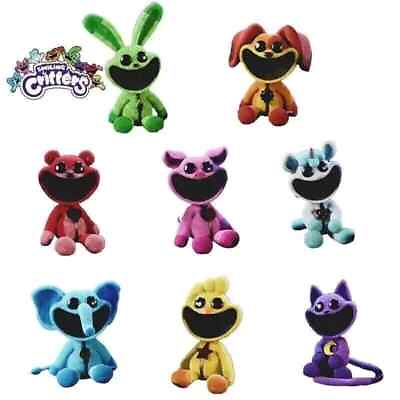 #ad #ad Pack Of 8 Smiling Critters Figure Plush Doll Catnap Hoppy Hopscotch Doll Toys $49.59