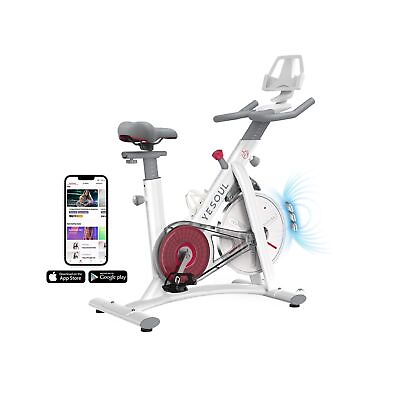 #ad Yesoul S3 Black Exercise Bike For Home Smart White Cycling Bike Magnetic Resi... $345.99