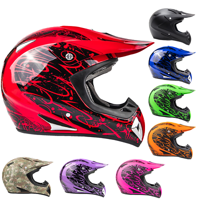 #ad Typhoon Adult Dirt Bike Helmet Motocross Off Road Dirt Bike ATV UTV MX Men Women $38.00