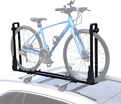 #ad #ad Roof Bike Rack Upright Bike Car with Two Arms Rooftop Bike Rack 1 Bike Carrier $235.67