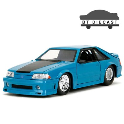 #ad JADA FAST AND FURIOUS X 1989 FORD MUSTANG GT 1 24 DIECAST MODEL TURQUOISE 34922 $20.90
