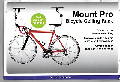 #ad MOUNT PRO Bicycle Ceiling RACK LIFT amp; Store Bike From Garage PROTOCOL NEW $24.95