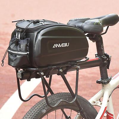 #ad Bike Rear Seat Bag 6L Trunk Bag with Handle Waterproof Handbag Pannier $61.81