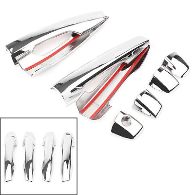 #ad Chrome Door Handle Cover Trim Smart holes For Mitsubishi Eclipse Cross 2018 $16.50