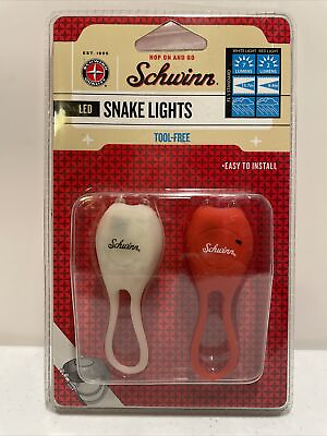 #ad Schwinn LED Bike Light Set Tool Free Mounting 7 Lumens amp; 2 Lumens 2 Snake Lights $24.97