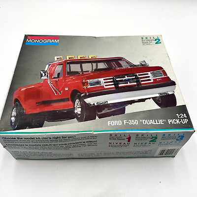 #ad Monogram Ford F 350 quot;Dualliequot; Pick Up Model Kit #2948 1 24 Scale Open Project $31.95
