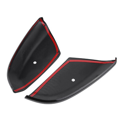 2X Rear Carbon Fiber Style Rearview Mirror Cover Caps Accessory For Sedan Coupe $23.73