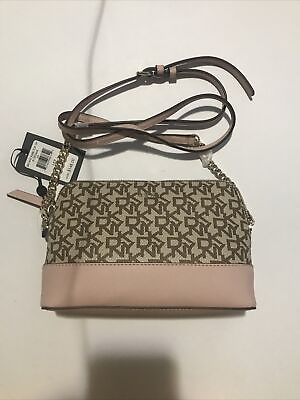 #ad DKNY Bryant Park Top Zip Logo Crossbody Bag new with tags $74.99