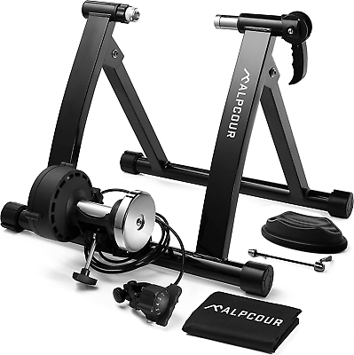 Bike Trainer Stand for Indoor Riding – Portable Stainless Steel Indoor Trainer W $236.30