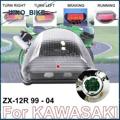 #ad #ad LED Tail Light Turn Signal Brake Integrated For Kawasaki Ninja ZX12R 1999 2004 $46.74