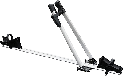 #ad Upright Roof Mount Bike Rack Aluminum Bicycle Carrier for Roof Racks with Locki $124.99