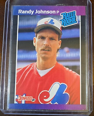 #ad #ad 1989 Donruss Randy Johnson RC ERROR Rated Rookie TM WRONG b#x27;day *Denotes* $200.00