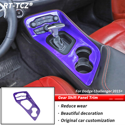 #ad Inner Gear Shift Panel Trim Cover for Dodge Challenger 2015 Purple Accessories $61.99