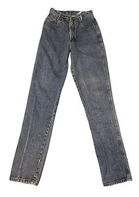 #ad Rocky Mountain Women Size 28 High Waisted Mom Blue Jeans Waist 25 Inseam 36 $33.99