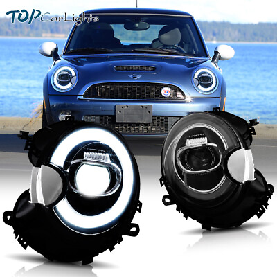 #ad VLAND Full LED Headlights For 2007 2015 Mini Cooper R56 R57 R58 R59 W Sequential $325.00