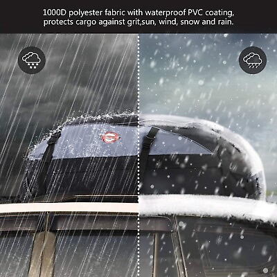 Sailnovo 20 Cubic 100% Waterproof Car Roof Top Cargo Carrier Bag 1000D Storage $64.99