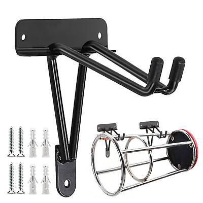 #ad Bicycle Storage Garage Wall Mount Rack Hanger Cycling Steel Bike Hook Holder $23.49
