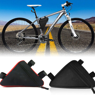 #ad Waterproof Bike Triangle Bag Bicycle Frame Storage Bag Cycling Accessories Pack $6.89