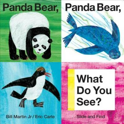 Panda Bear Panda Bear What Do You See? Slide and Find Board book GOOD $4.00