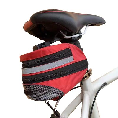 #ad #ad Outdoor Bicycle Mountain Bike Riding Quick Release Tail Bag Riding Gear 8 inch $15.13