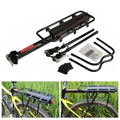 Universal Rear Bike Cargo Rack Quick Release Mountain Bicycle Carrier Rack Alloy $18.99