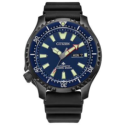 #ad #ad Citizen Promaster Automatic Men#x27;s Black Stainless Steel Watch 44MM NY0158 09L $181.99