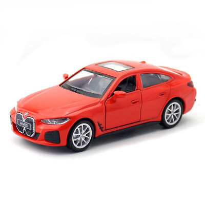 #ad 1:42 BMW i4 M50 EV Diecast Model Car Boys Toys Kids Gifts Men Collection Red $12.82