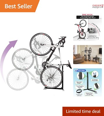 #ad Vertical Bike Storage Rack Easy Assembly Compact Design Adjustable for Va... $78.82