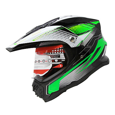 ATV Dual Sport Dual Visor Off Road Quad MX Motocross Dirt Bike Mountain Helmet $59.99