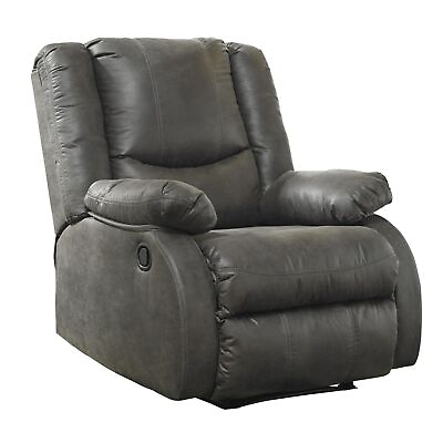 Wooden Zero Wall Recliner with Pillow Top Arms and Tufted Back Gray $568.91