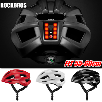 #ad ROCKBROS MTB Road Bike Cycling Helmet Ultralight Bicycle Helmets W LED Light USB $38.99