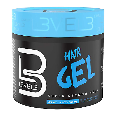 Level 3 Hair Gel Super Strong Hold Flake Free Long Lasting Shine L3 For $15.67