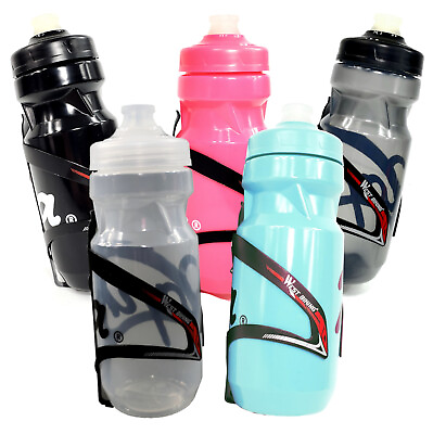 #ad Bike Water Bottle Holder with Bottle Lightweight Bidon Multiple Color $8.98