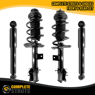 #ad 2012 2017 Fiat 500 Front Complete Strut Assemblies amp; Rear Gas Shock Absorbers $182.00