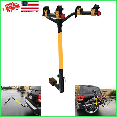 #ad 2 Bike Heavy Duty Alloy Steel Hitch Mounted Car Rack 100 lbs 2quot; 1 1 4quot; Receivers $98.00
