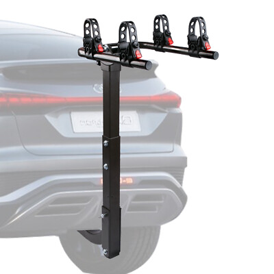 2 Bike Carrier Rack Hitch Mount 2quot; Swing Down Receiver Bicycle Heavy Duty $49.90