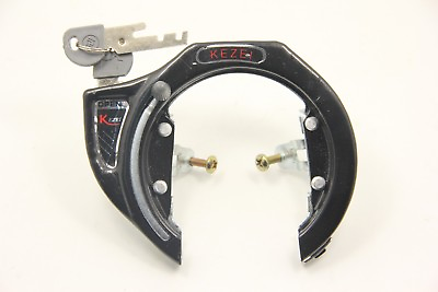 #ad #ad Bike Bicycle Lock Pad Lock Circular Lock Wheel Lock Set Iron Black 2 key $9.99