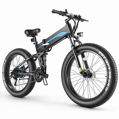 #ad #ad NEW E Bike 26quot; Fat Tire 500W 48V Electric Folding Mountain Electric Bicycle $738.99