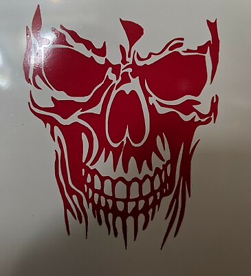 #ad Evil Skull Sticker Scary Skeleton Decal Car Truck Window Vinyl skulls $3.05