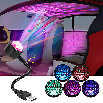#ad USB Car Accessories Interior Atmosphere Star Sky Lamp Ambient Night Lights $9.54