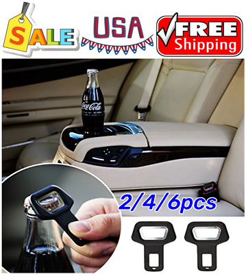 #ad 2 4 6pcs Car Seat Belt Buckle Clips Opener Seat Belt Universal Car Accessories $18.90