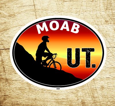 #ad Moab Utah Arches Canyonlands Decal 3 5 8quot; x 2 3 4quot; Sticker National Park Bike $5.29