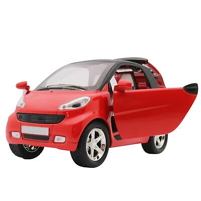 #ad Red 1:32 Model Car Metal Diecast Toy Vehicle Kids Sound Light For Smart ForTwo H $21.96
