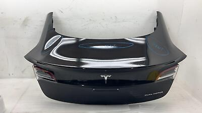 #ad 2017 2020 Tesla Model 3 Trunk Tailgate Liftgate Decklid Shell Panel Black PMBL $1050.00