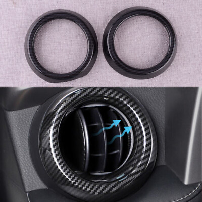 #ad Carbon Fiber ABS Inner Air Vent Outlet Cover Trim Fits For Toyota RAV4 2013 2018 $14.51